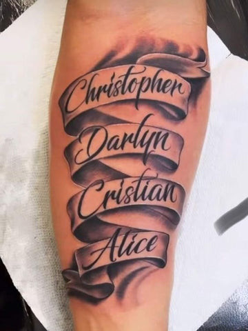 Surname Tattoo for Men