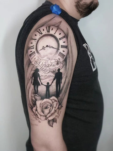 Bicep Name Tattoo