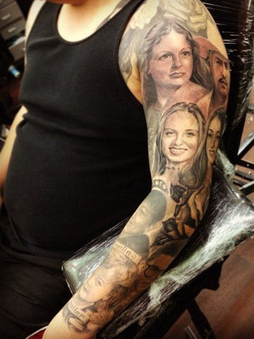 Upper Arm Name Tattoo
