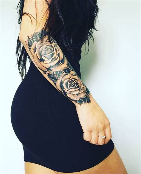 Female sleeve tattoo design inspiration