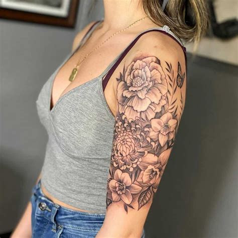 Female sleeve tattoos
