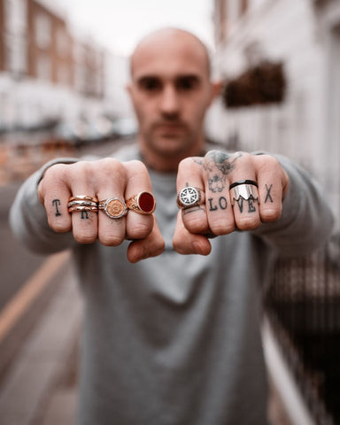 Stylish Finger Tattoos for Men