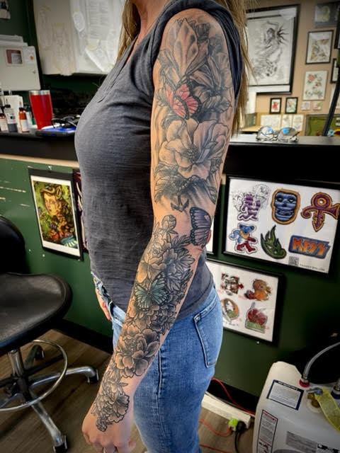 Full color sleeve tattoo