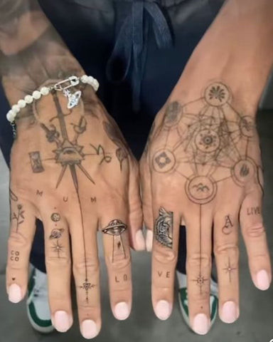 Full Finger Tattoos