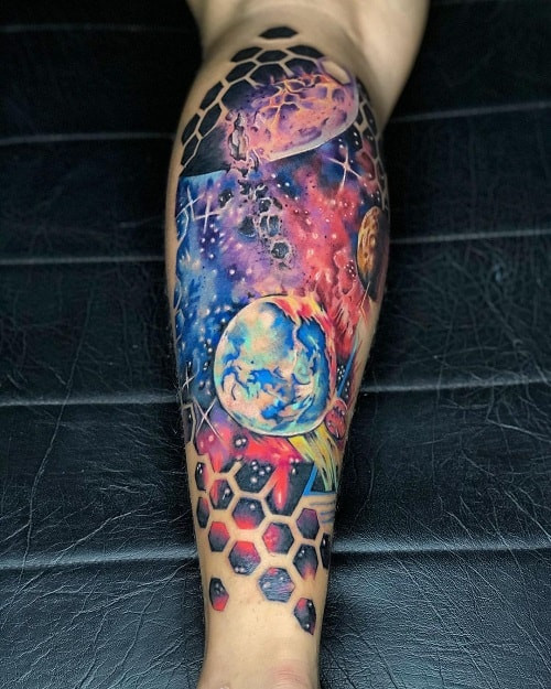 Galaxy Star Tattoo