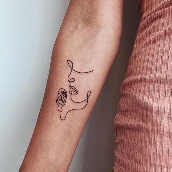 Microphone Tattoo for Communicative Gemini