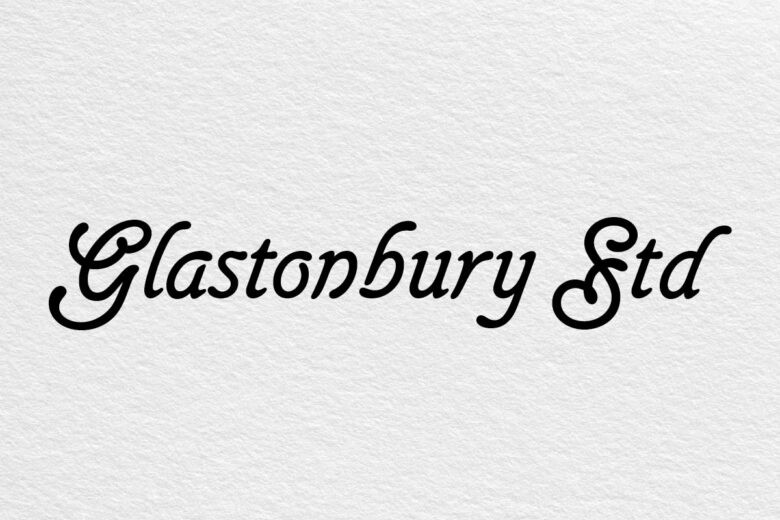 Glastonbury Std font example