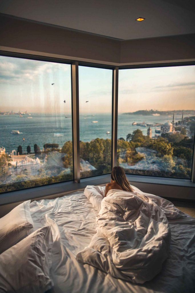 Person sleeping soundly in bed
