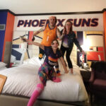 Me and the girls before a Phoenix Suns game