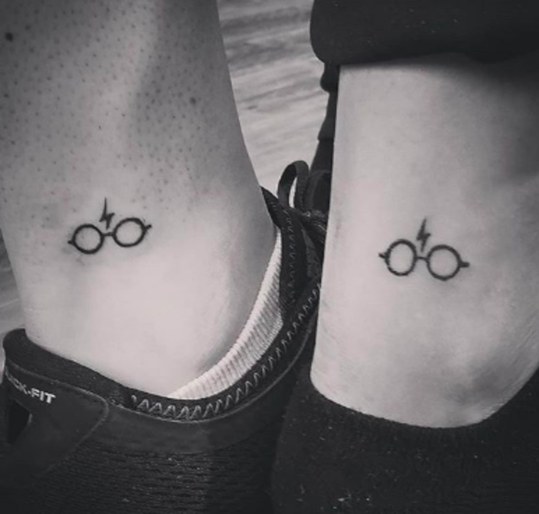 Harry Potter themed best friend tattoos