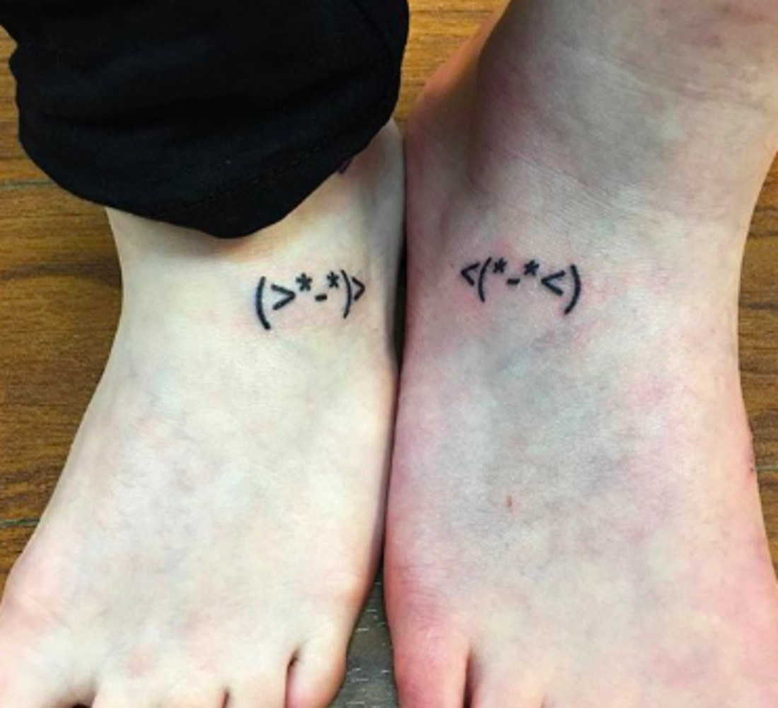 Kirby game inspired friendship tattoos