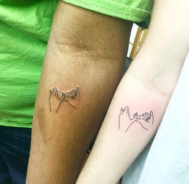 Pinky Promise symbol friendship tattoos