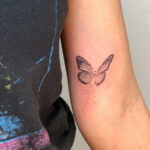 semicolon butterfly tattoo