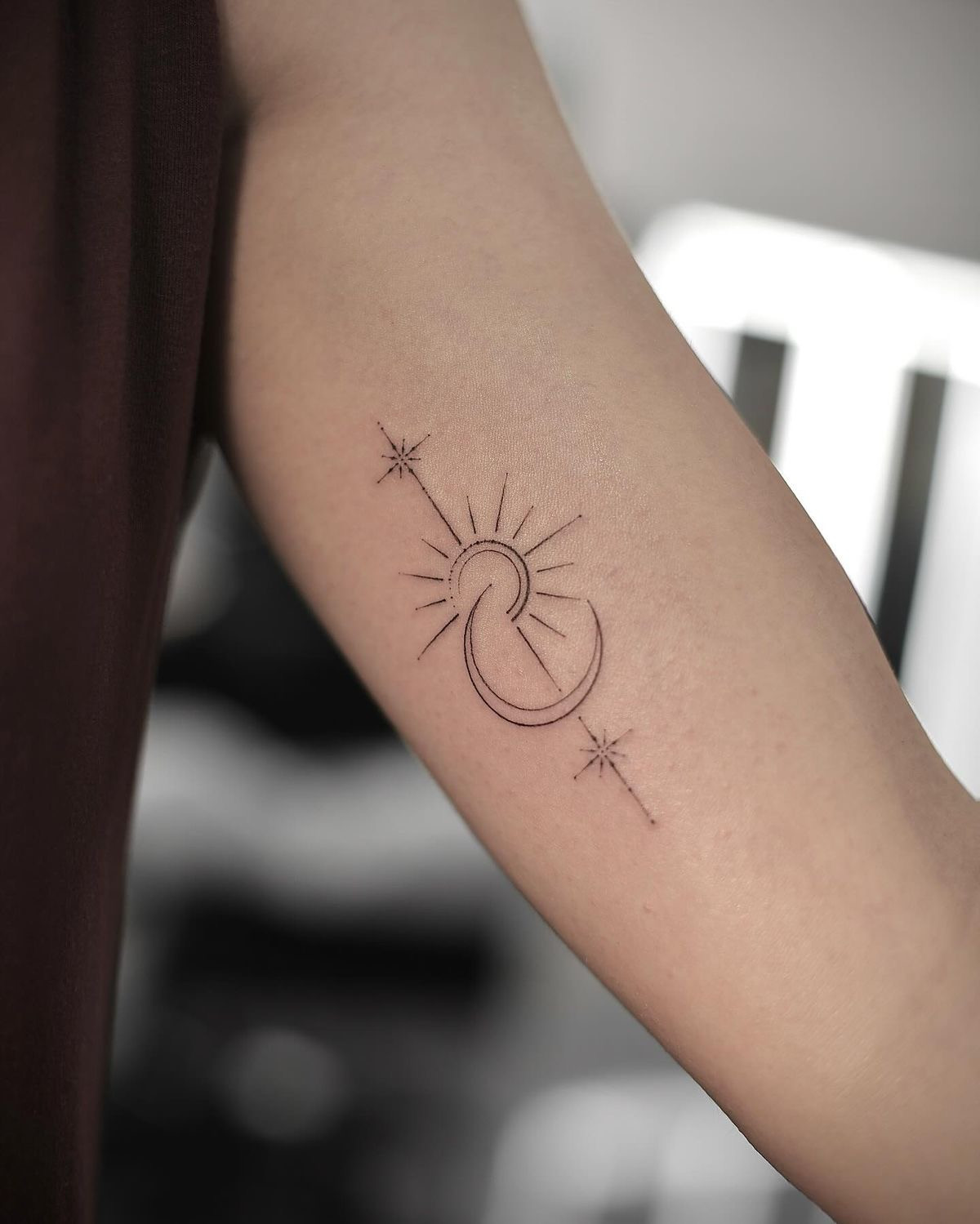 sun and moon tattoo