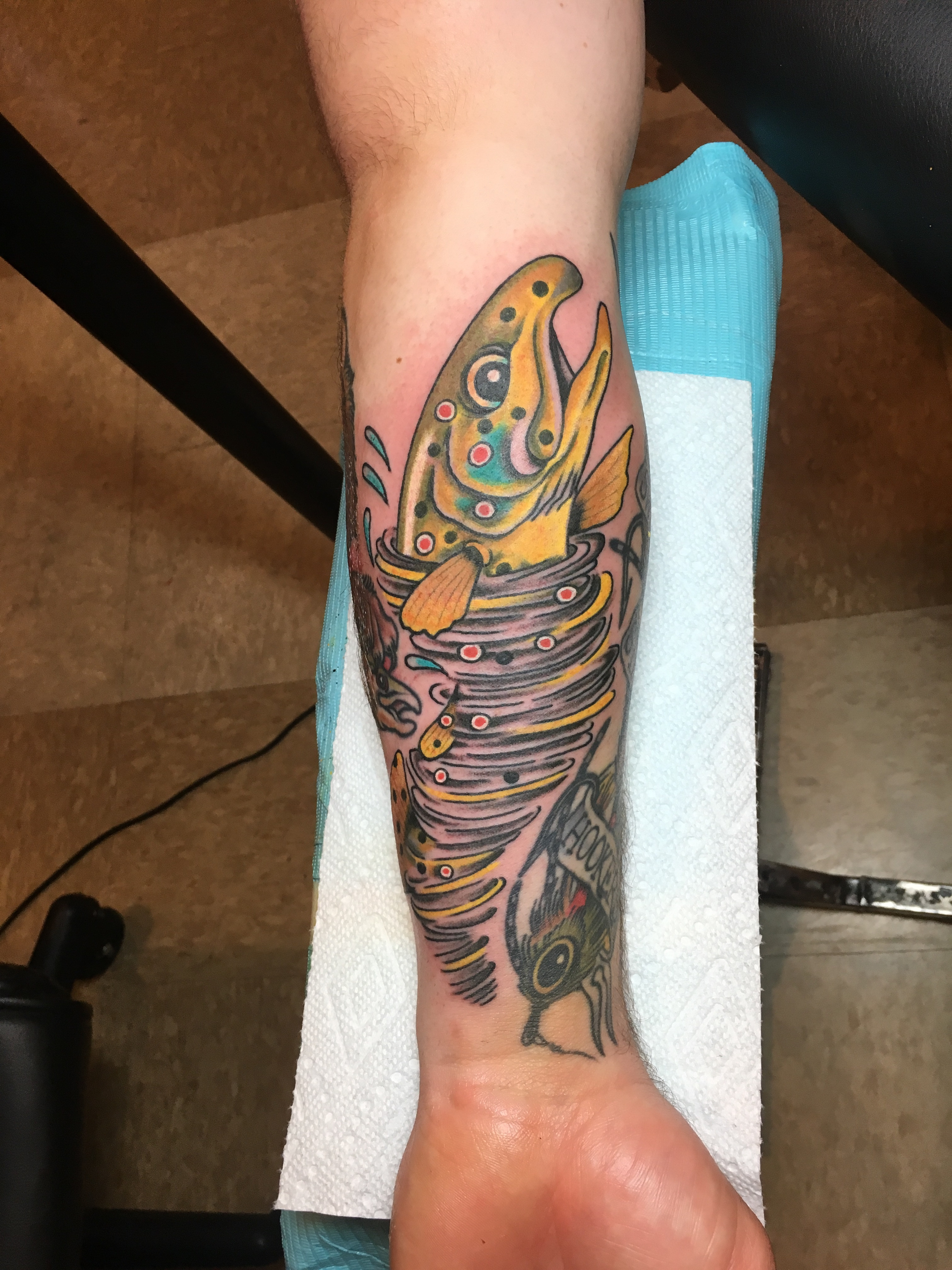 Social interactions in fly fishing culture and tattoo art: Drew Wilson's experiences on the river.