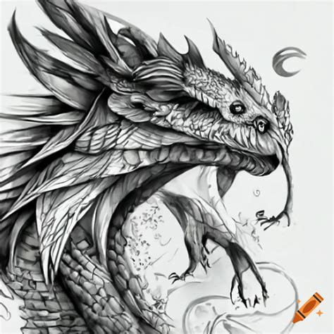 Koi and dragon combination