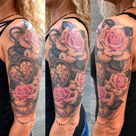 Ladies sleeve tattoo styles and designs