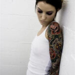 Ladies sleeve tattoos