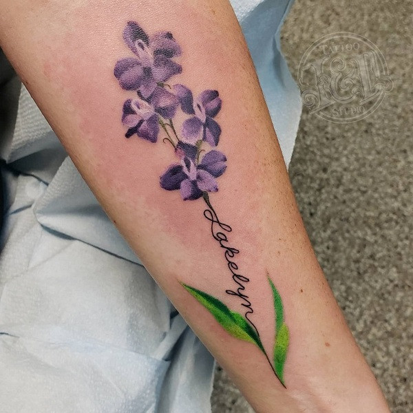 Best Larkspur Tattoo Ideas