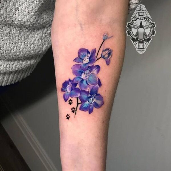 Best Larkspur Tattoo Ideas