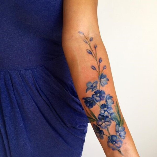 Best Larkspur Tattoo Ideas