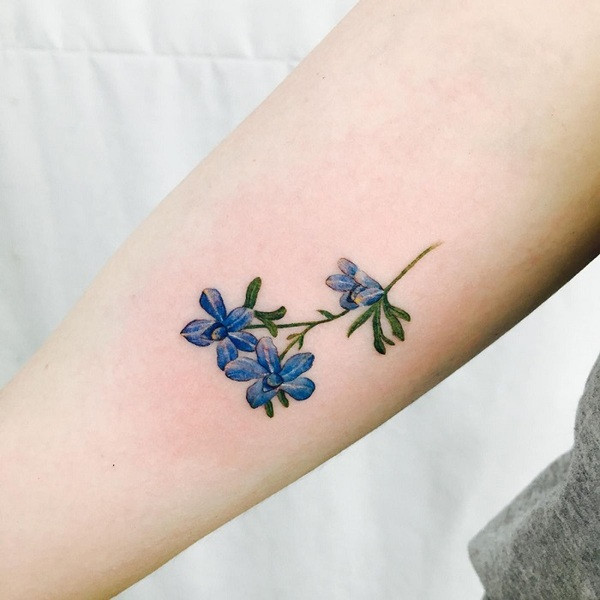 Best Larkspur Tattoo Ideas