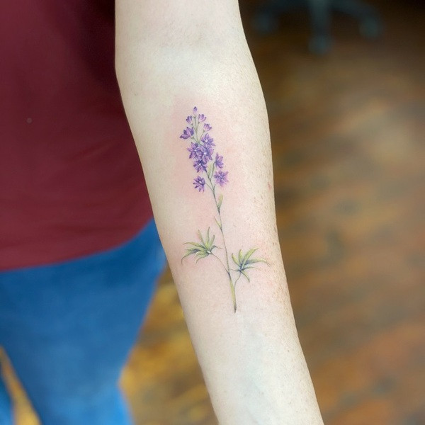 Best Larkspur Tattoo Ideas