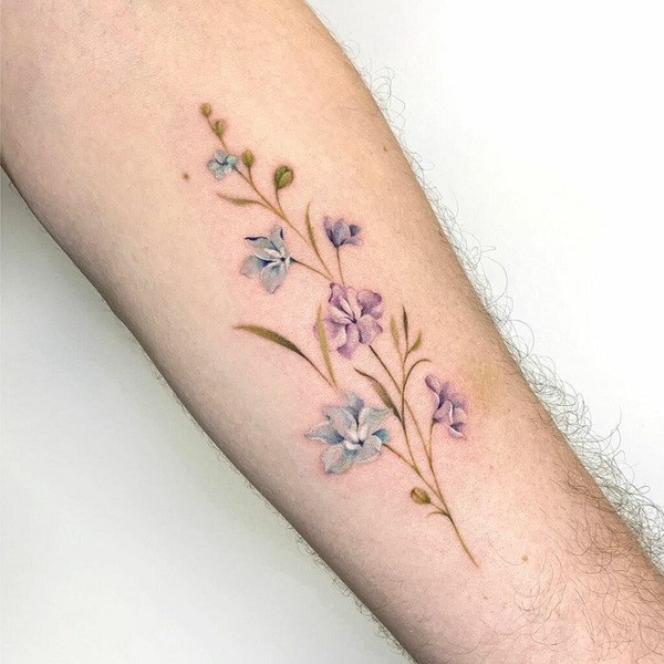 Best Larkspur Tattoo Ideas