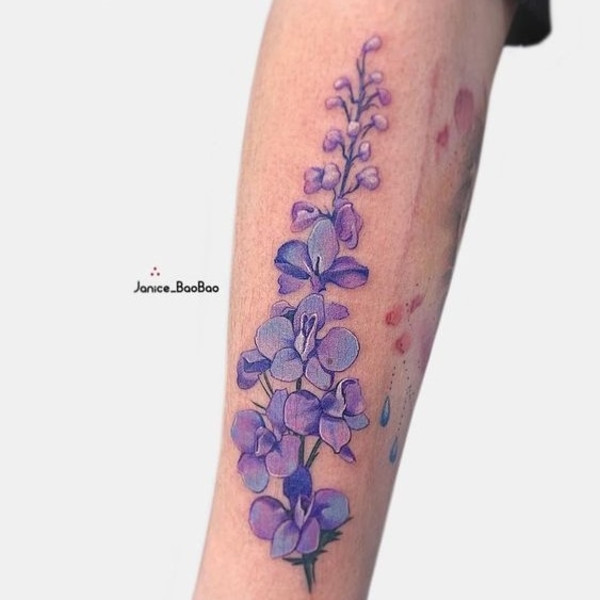 Best Larkspur Tattoo Ideas