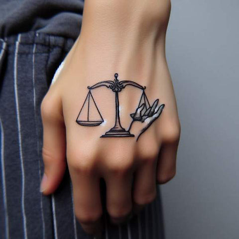 Law Hand Tattoo