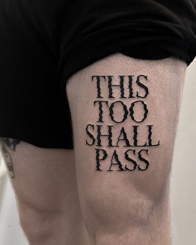 Meaningful Quote Tattoos For Men