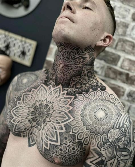 Men's neck tattoo inspiration