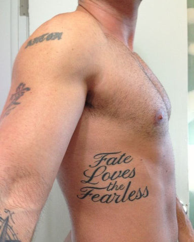 Mens Rib Tattoos Quotes
