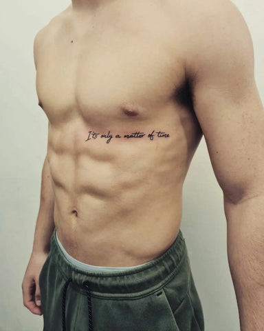 Mens Rib Tattoos Quotes