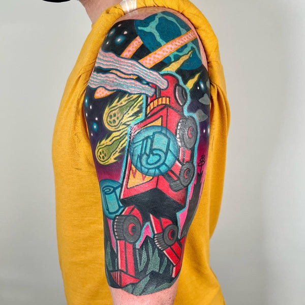 Lower arm half sleeve tattoo