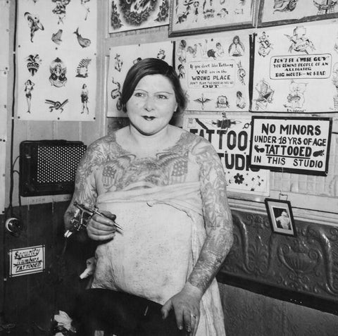 Mildred &quot;Millie&quot; Hull, one of the first women to become a tattoo artist independently, without male mentorship.