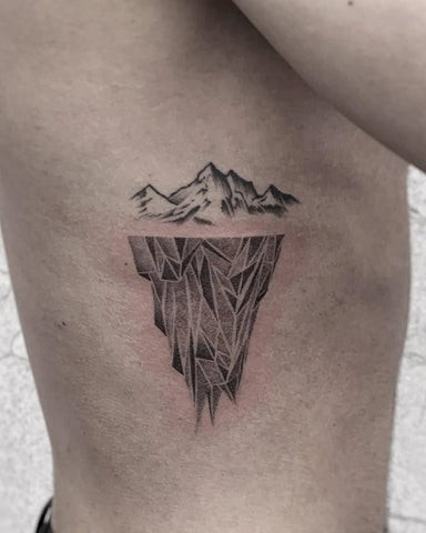 Mountain Rib Tattoo Men