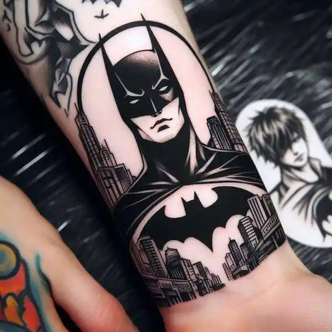 Meaningful Batman tattoo design