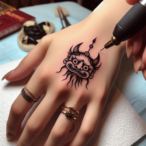 Oni Hand Tattoo