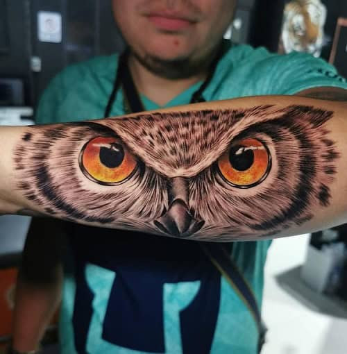 Owl Eyes Tattoo