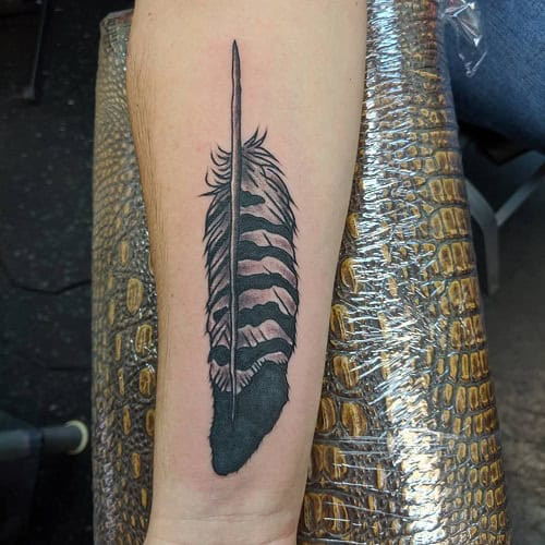 Owl Feather Tattoo