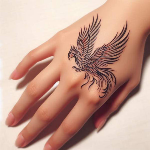 Phoenix Hand Tattoo 1
