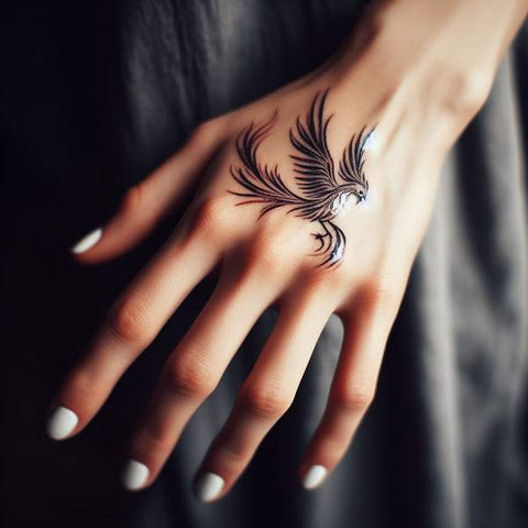 Phoenix Hand Tattoo 2