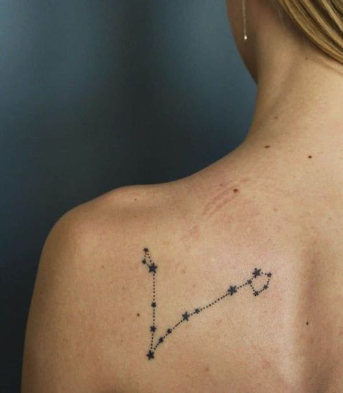 Pisces Constellation Tattoo Idea