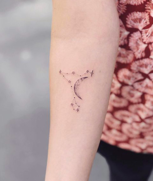 Pisces Star Tattoo Men