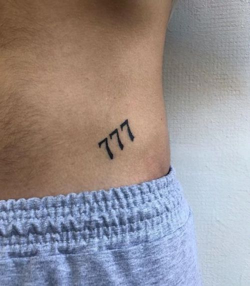 Pisces Number Tattoo for Men