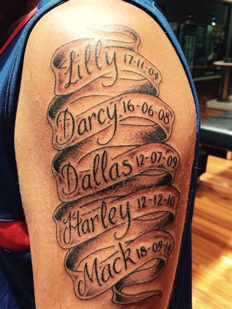 Various name tattoo styles