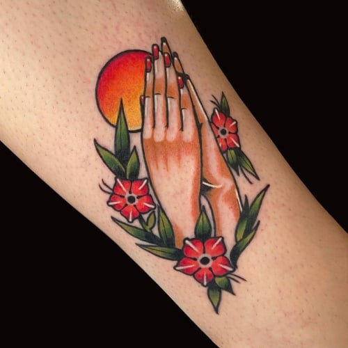 Praying Hands Tattoo