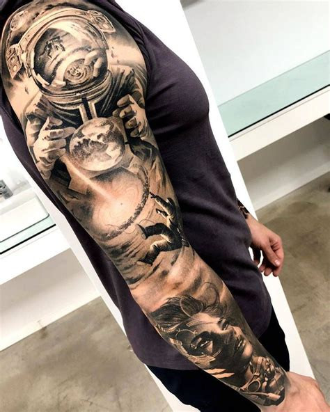 Realistic Sleeve Tattoo