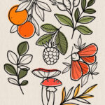 Repeatable tattoo flash sheet designs by Lauren Hepple